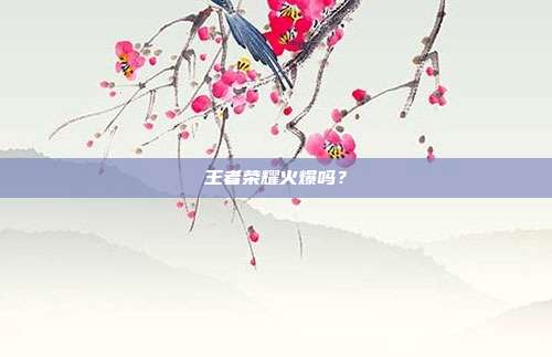 王者荣耀火爆吗？