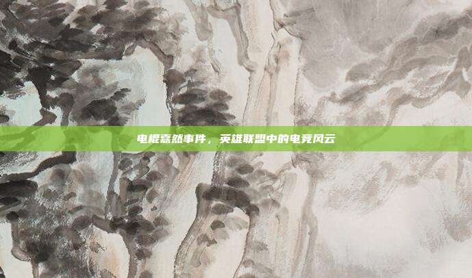 电棍嘉然事件，英雄联盟中的电竞风云