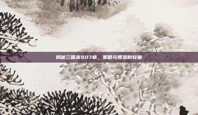 揭秘三国杀907章，策略与智慧的较量