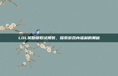 LOL奖励领取试用装，探索游戏内福利的奥秘