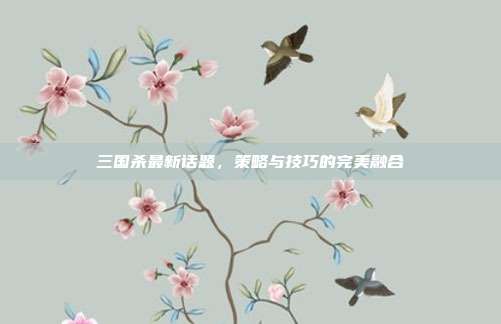 三国杀最新话题，策略与技巧的完美融合
