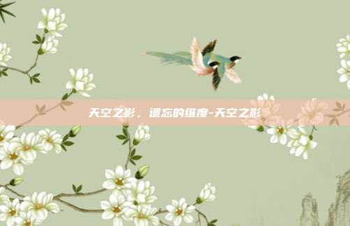 天空之影，遗忘的维度-天空之影