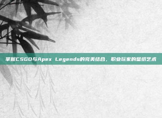 掌握CSGO与Apex Legends的完美结合,职业玩家的壁纸艺术