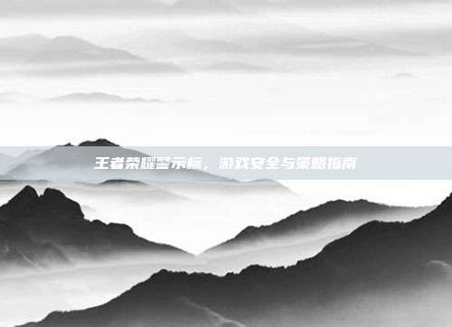 王者荣耀警示标，游戏安全与策略指南