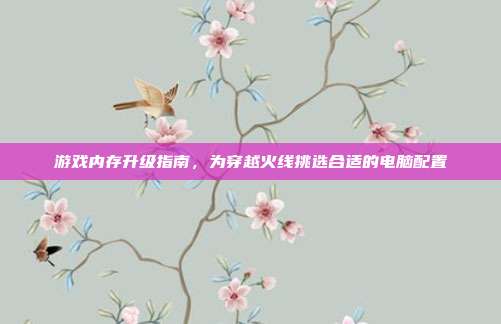 游戏内存升级指南,为穿越火线挑选合适的电脑配置