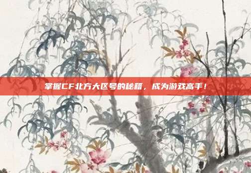 掌握CF北方大区号的秘籍,成为游戏高手!