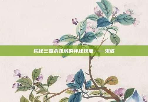 揭秘三国杀张角的神秘技能——鬼道