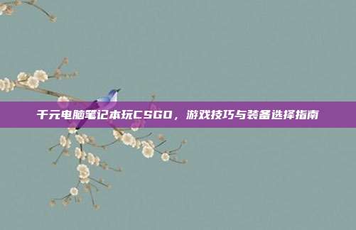 千元电脑笔记本玩CSGO，游戏技巧与装备选择指南