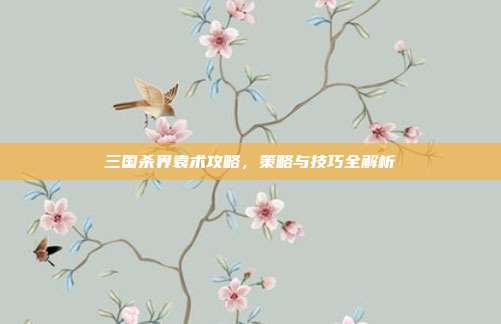 三国杀界袁术攻略,策略与技巧全解析