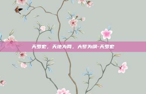 天罗宏,天地为网,大梦为纲-天罗宏