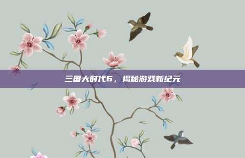 三国大时代6，揭秘游戏新纪元