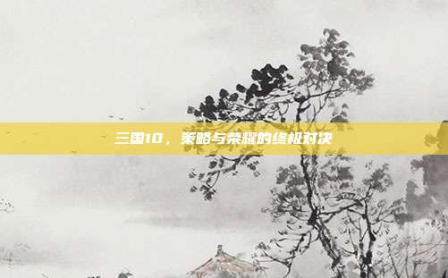 三国10，策略与荣耀的终极对决