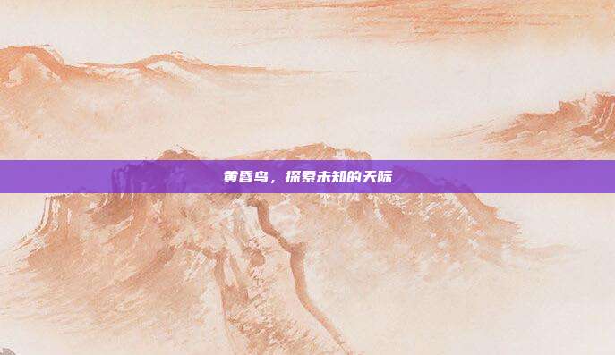 黄昏鸟,探索未知的天际
