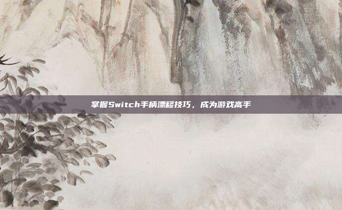 掌握Switch手柄漂移技巧,成为游戏高手