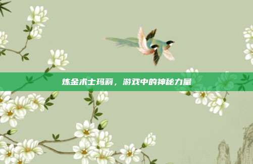炼金术士玛莉,游戏中的神秘力量