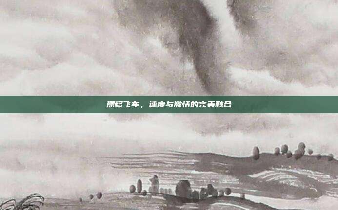 漂移飞车，速度与激情的完美融合