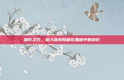 暗影之刃,深入探索隐藏在黑暗中的剑影