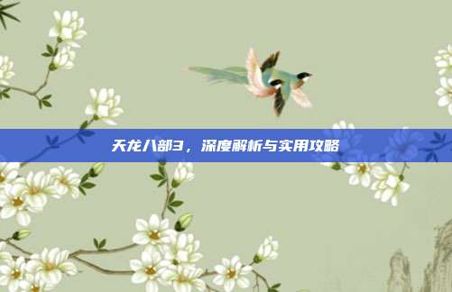 天龙八部3,深度解析与实用攻略