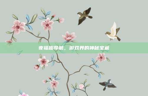 夜福趣导航,游戏界的神秘宝藏