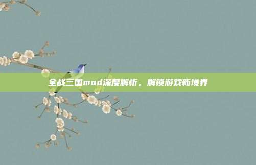 全战三国mod深度解析,解锁游戏新境界