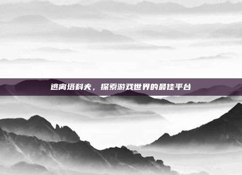 逃离塔科夫,探索游戏世界的最佳平台