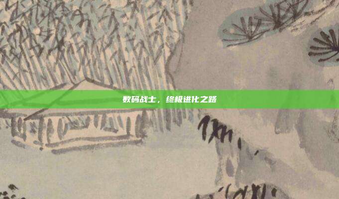 数码战士,终极进化之路