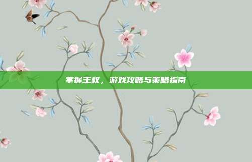掌握王权,游戏攻略与策略指南