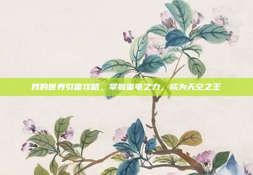 我的世界引雷攻略,掌握雷电之力,成为天空之王