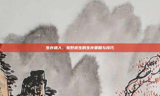 生存猎人，荒野求生的生存策略与技巧